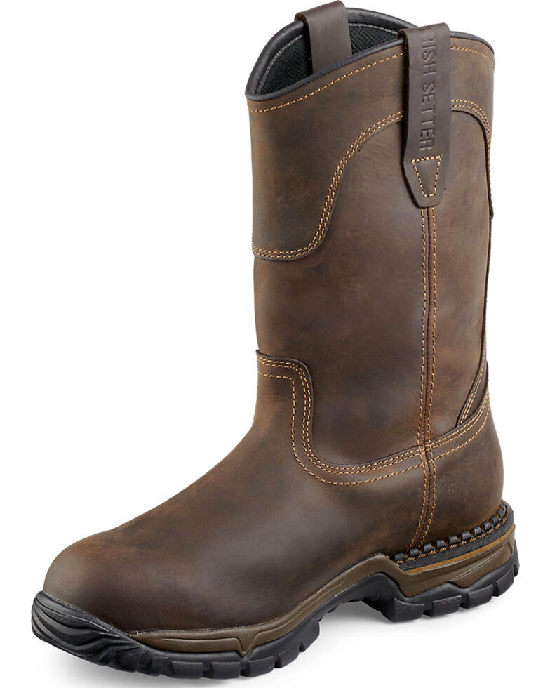 redwing slip on work boots
