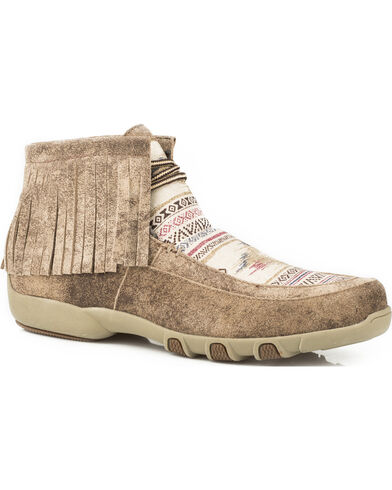 women's tooled chukka driving mocs