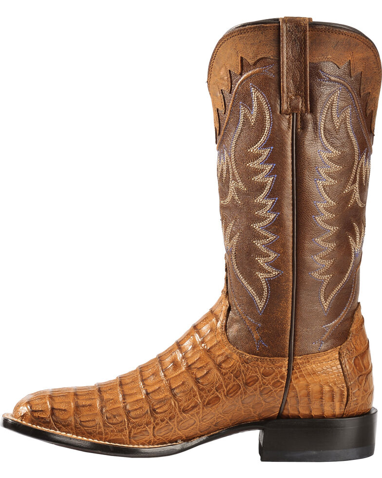 Lucchese Men's Rhys Hornback Caiman Exotic Western Boots Boot Barn