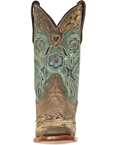 womens western boots blue