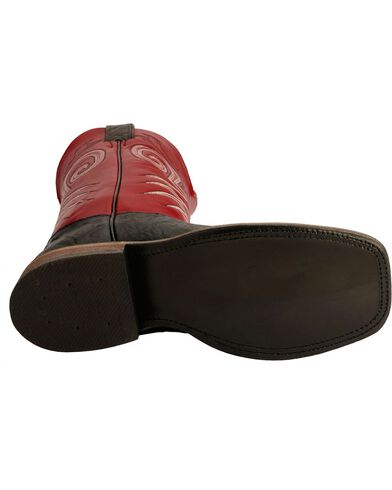 justin bent rail black boots