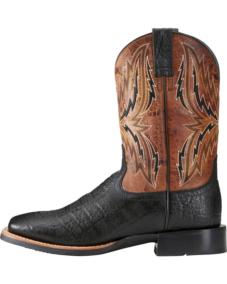 Ariat Men's Arena Rebound Elephant Print Cowboy Boots Square Toe