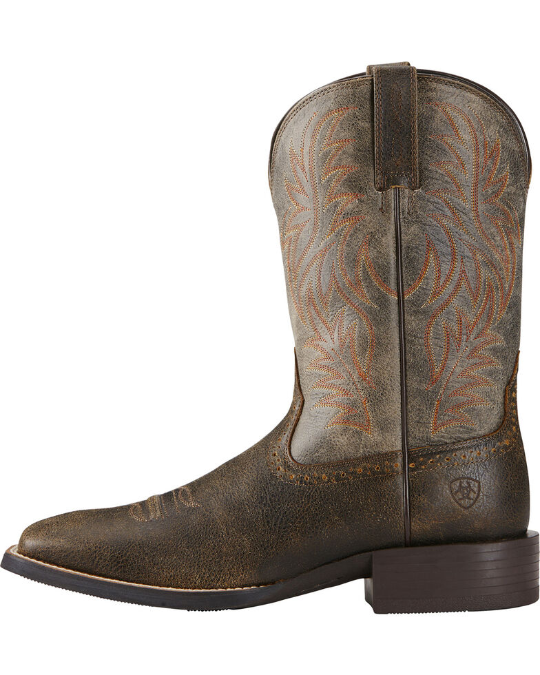 Ariat Men's Sport Wide Square Toe Western Boots | Boot Barn