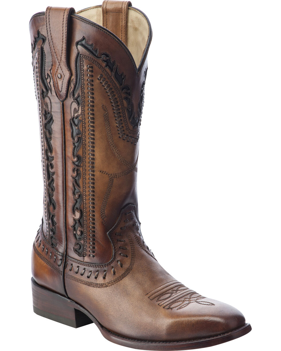 Corral Men's Laser Cut Whip-Stitch Western Boots  Boot Barn
