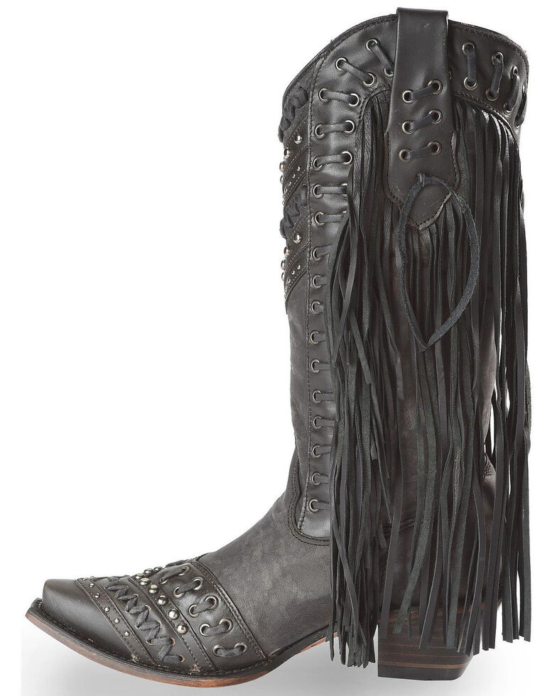 Corral Women's Studded Side Fringe Western Boots | Boot Barn