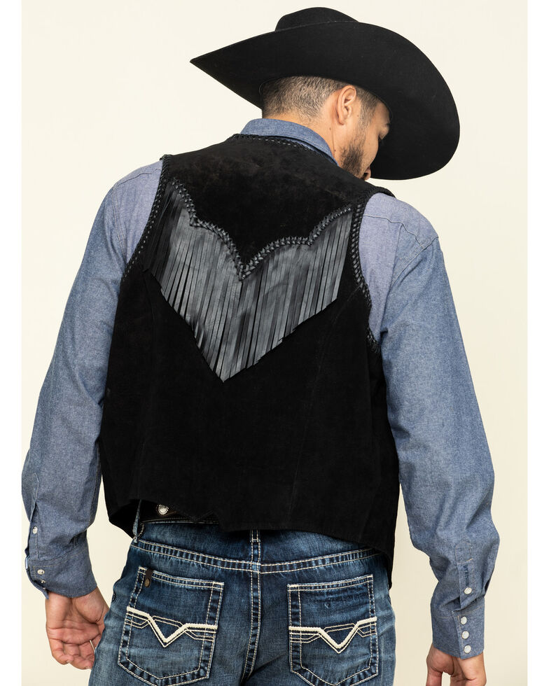 Scully Men's Leather Fringe Vest Boot Barn