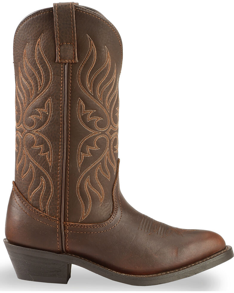 round toe western boot womens