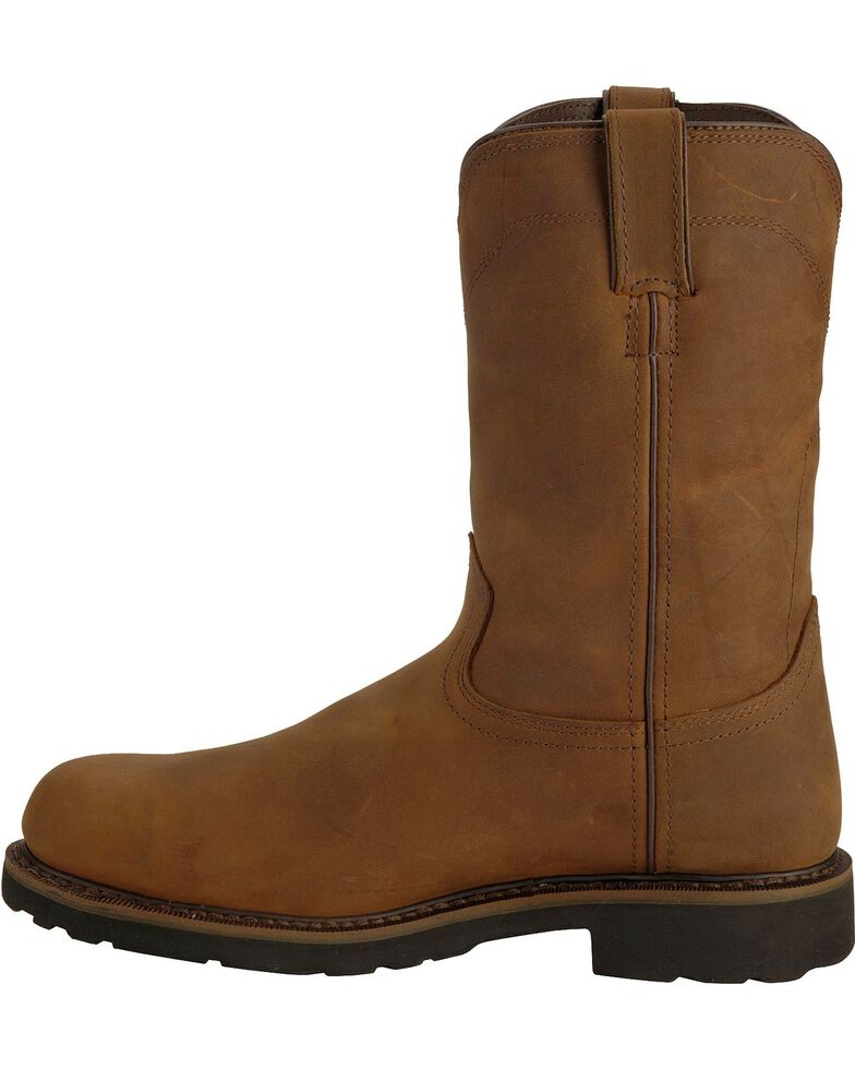 men's work boots no laces