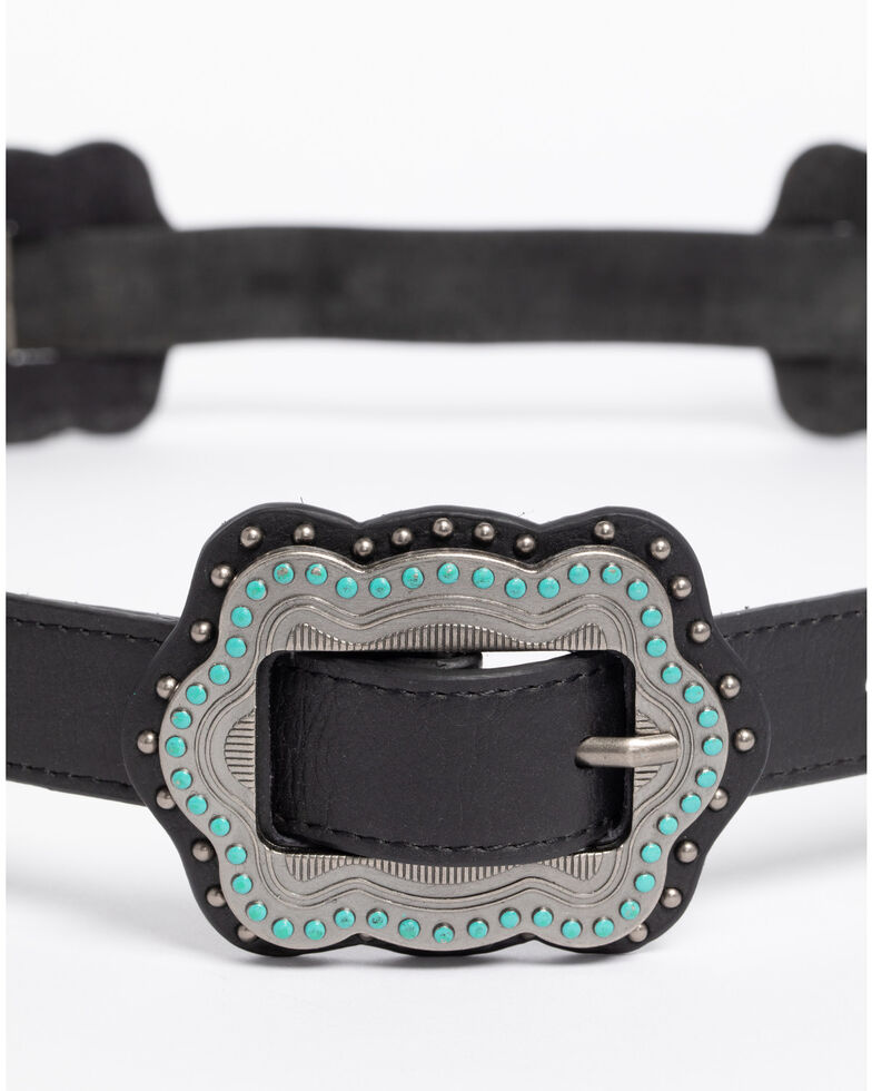 Roper Women's Black SlideOn Conchos Belt Boot Barn