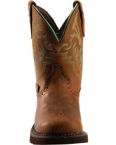 round toe western boot womens