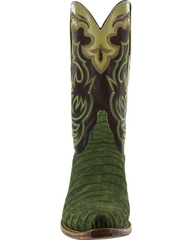 Lucchese Men's Caiman and Suede Western Boots | Boot Barn