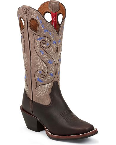 Tony Lama Women's 3R 13" Embroidered Buckaroo Boots | Boot Barn