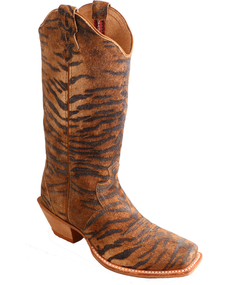 Twisted X Women's Tiger Print Western Boots Boot Barn