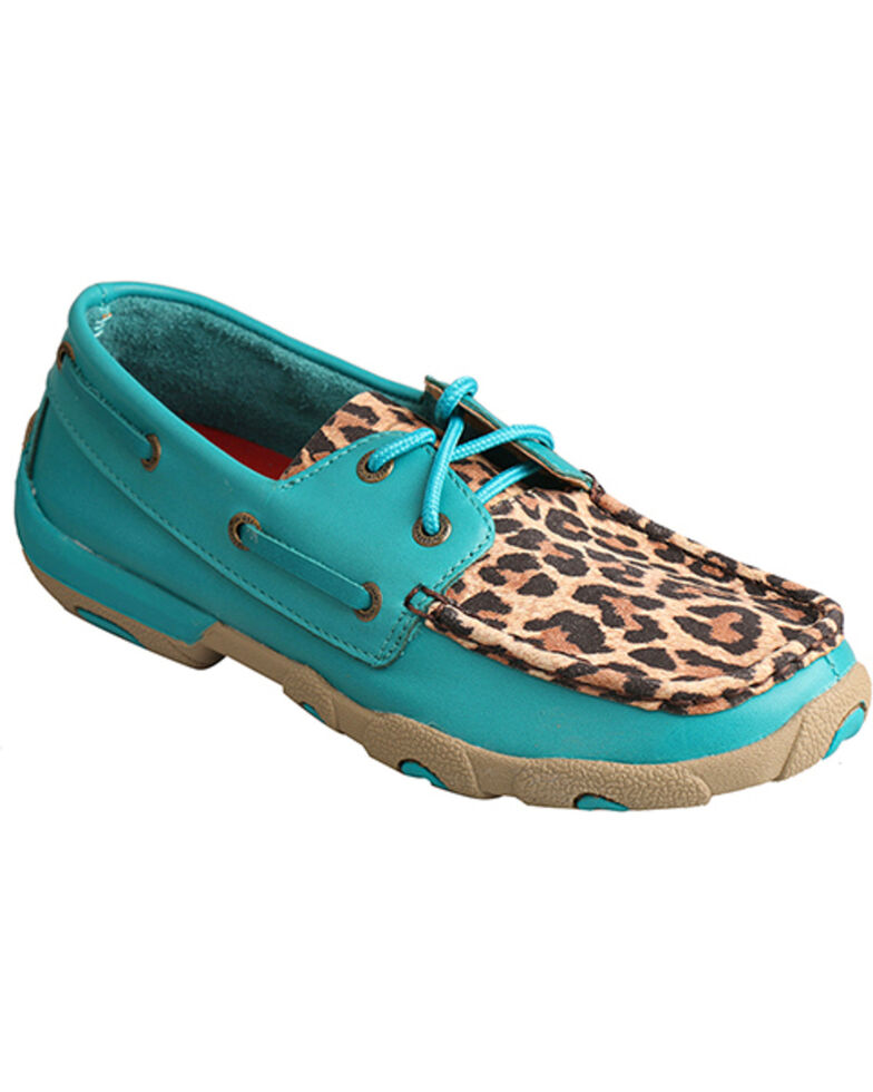 moccasins turquoise