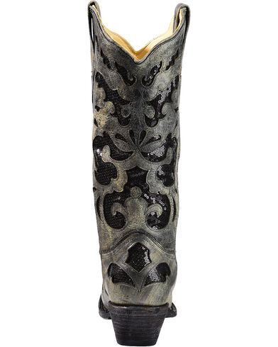 corral women's sequins inlay western boots