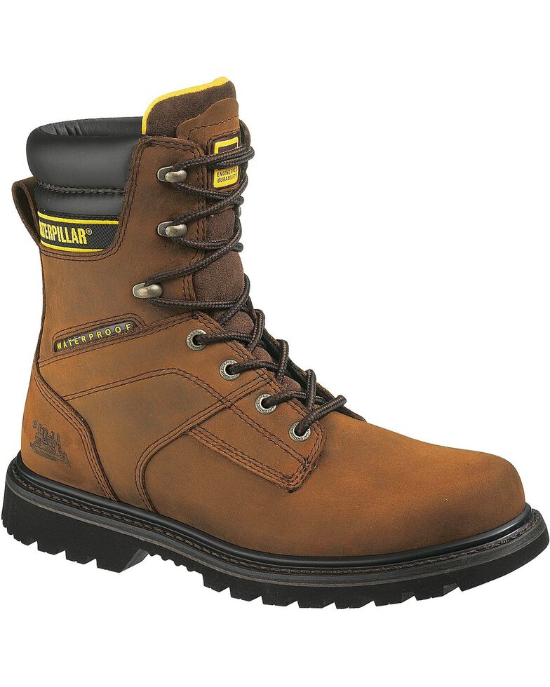 CAT Men's Salvo Waterproof 8" Work Boots Boot Barn