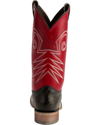 justin bent rail black boots