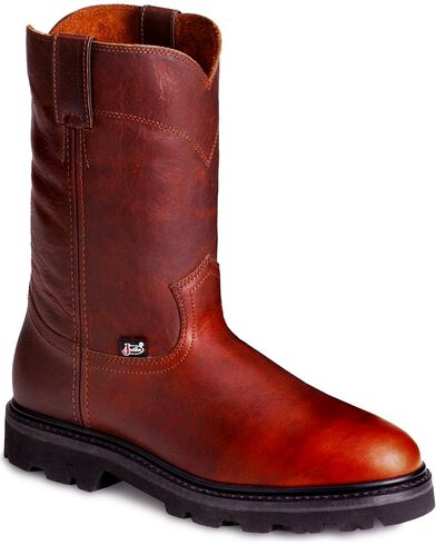 high heel work boots for men