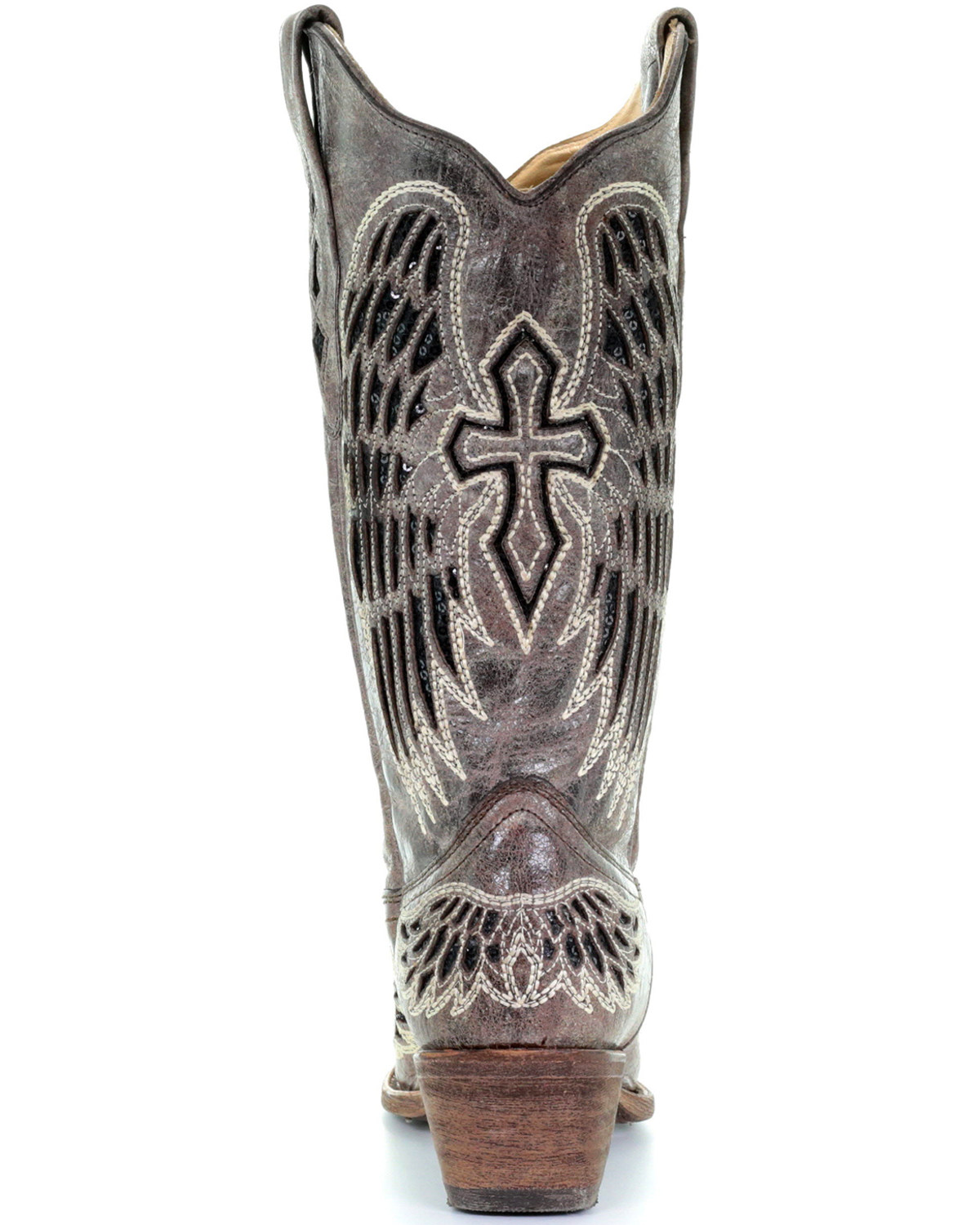 Corral Women's Wing and Cross Snip Toe Western Boots | Boot Barn
