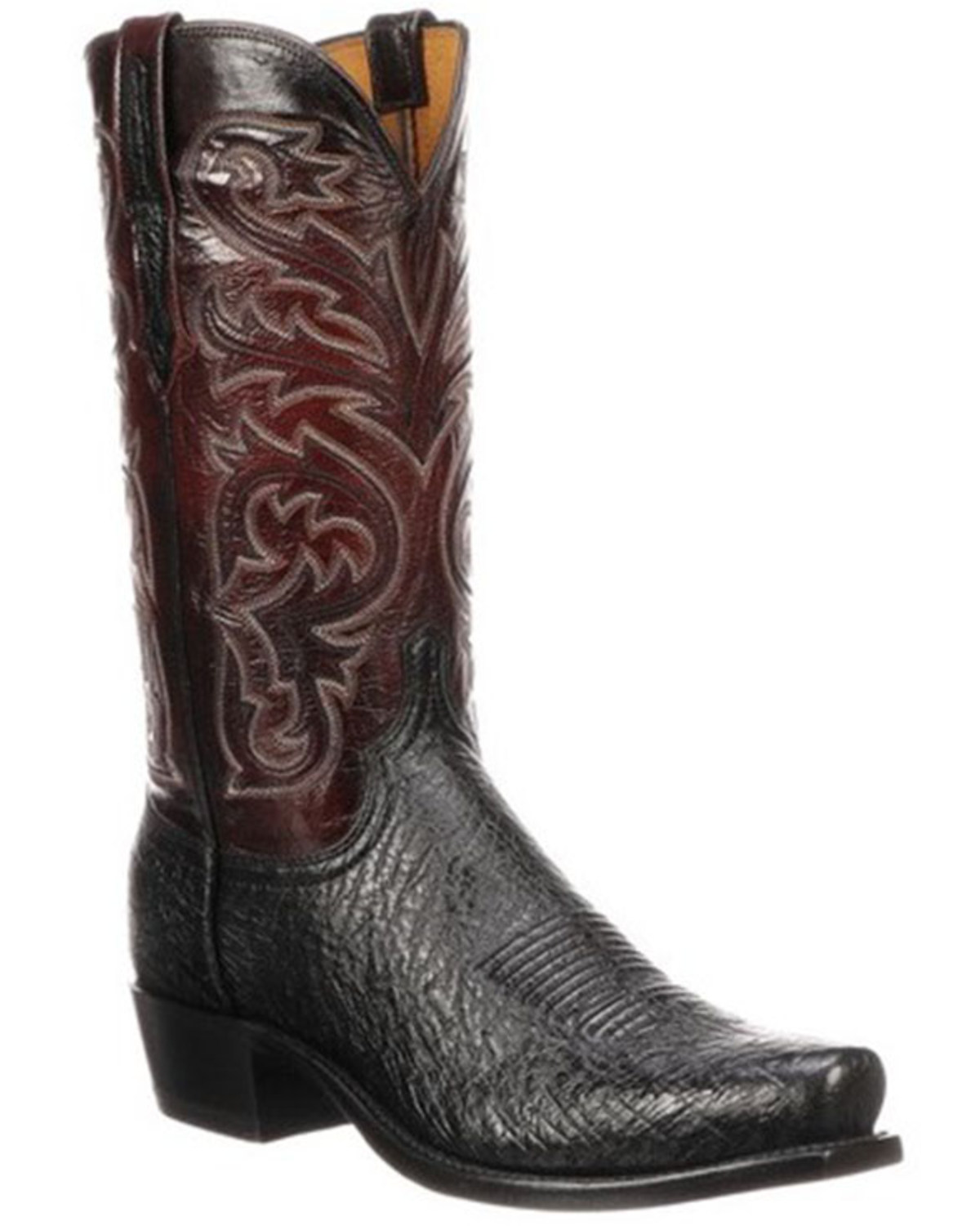mens black snip toe cowboy boots