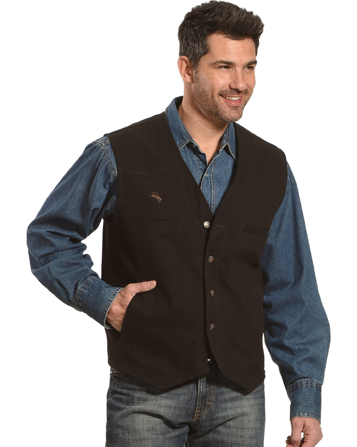 Wyoming Traders Men's Black Texas Concealed Carry Vest Boot Barn