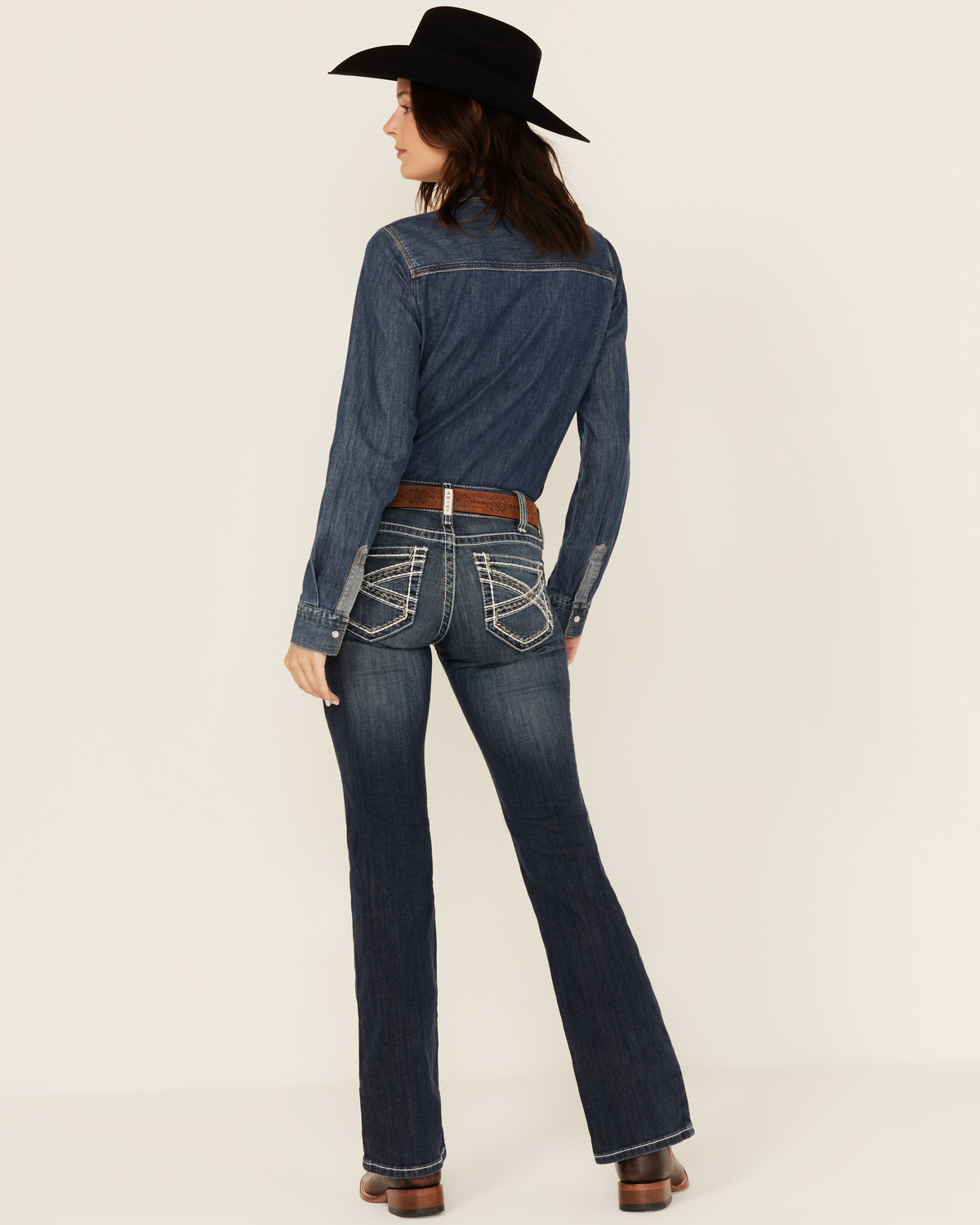 women's bootcut high rise jeans