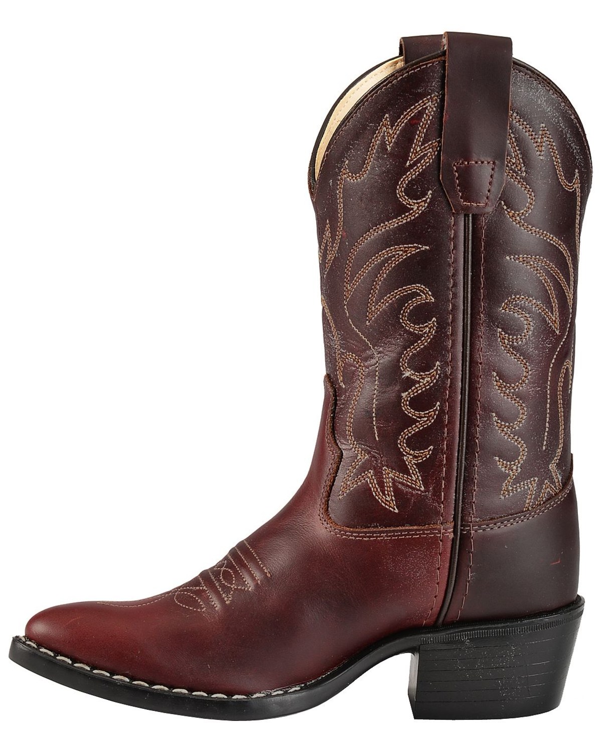 Old West Boys' Oiled Western Cowboy Boots Pointed Toe Boot Barn