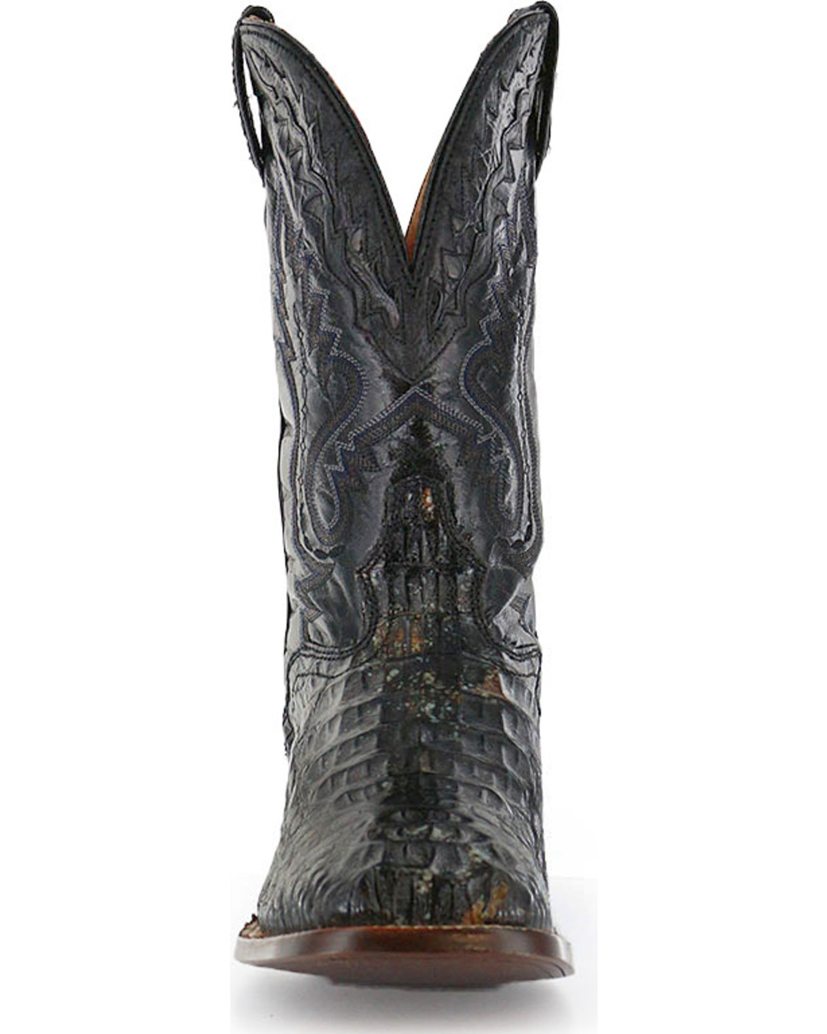 el dorado men's handmade western rattlesnake cowboy boots square toe