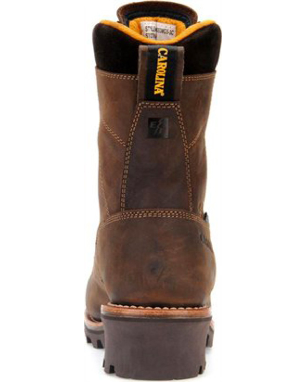 carolina lace to toe logger boots