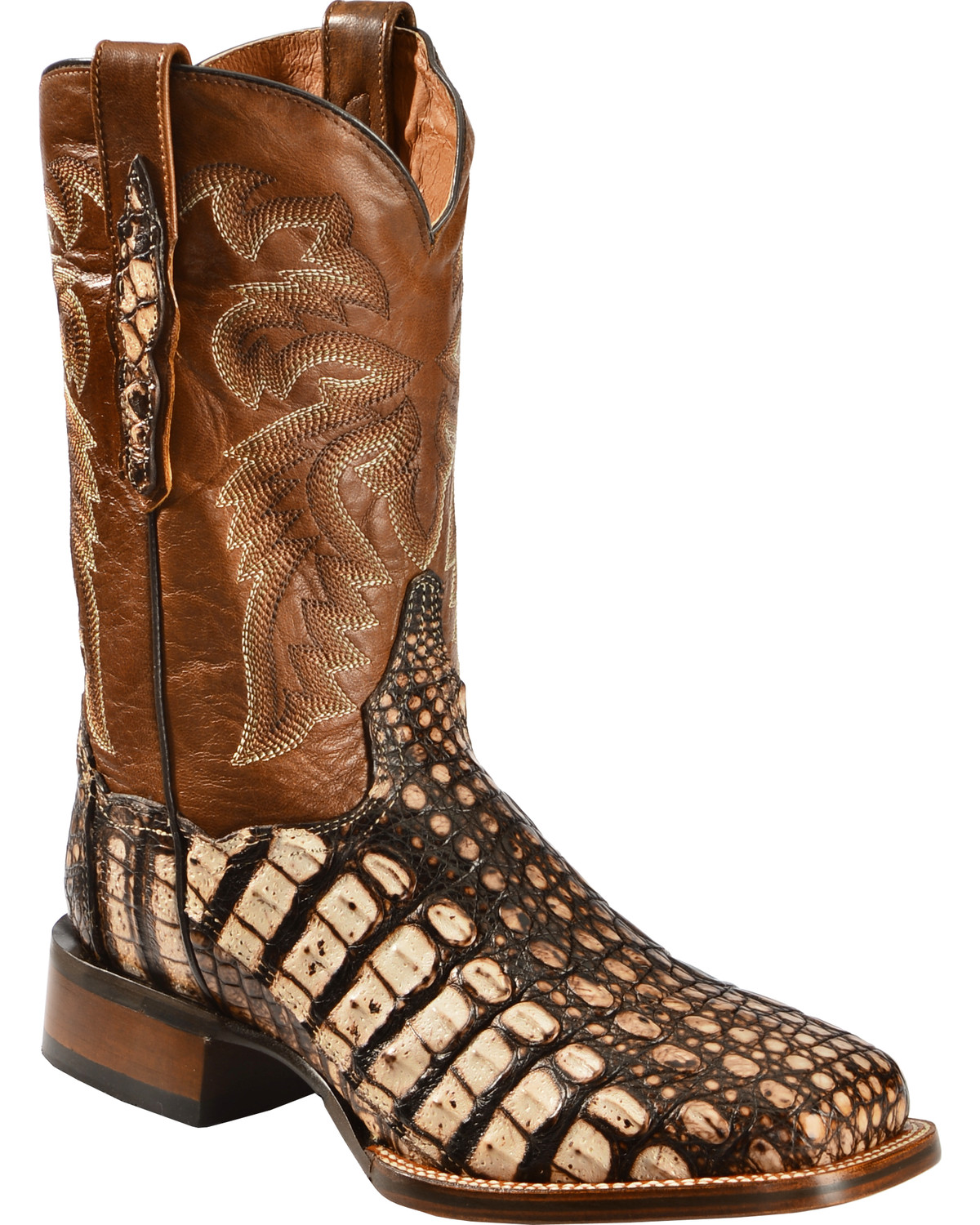 tan caiman boots