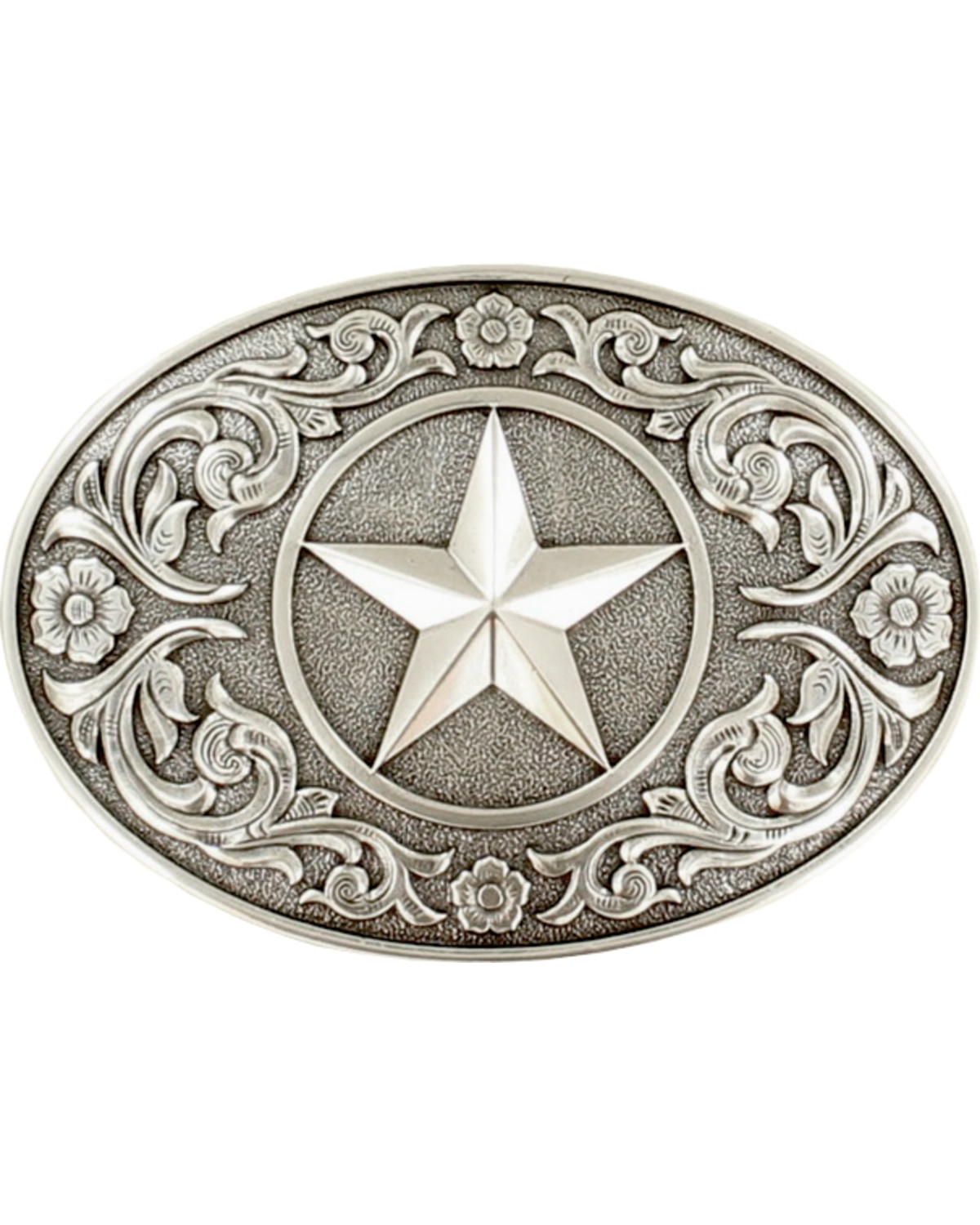 Nocona Silver Texas Star Belt Buckle | Boot Barn