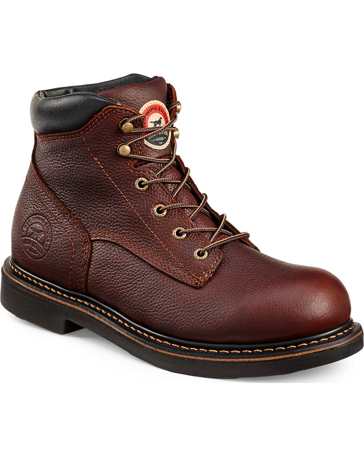 Red Wing Irish Setter Brown Farmington Work Boots Aluminum Toe Boot Barn