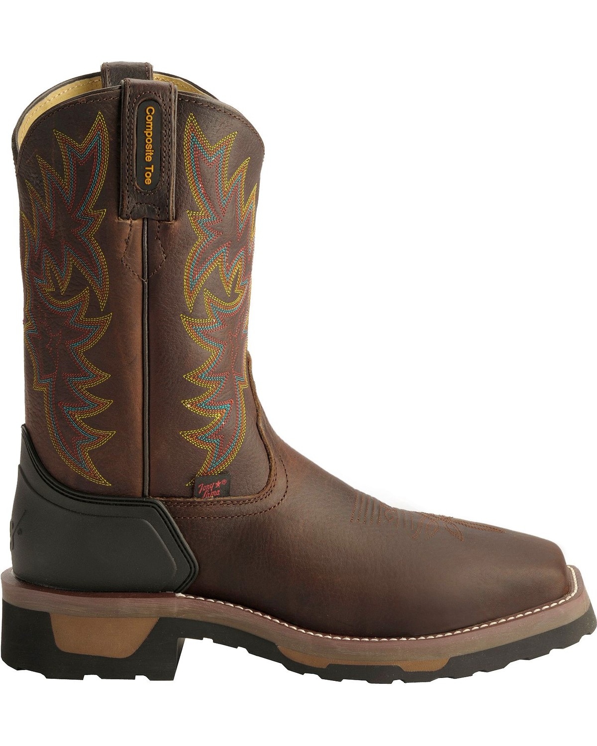 tony lama square toe work boots