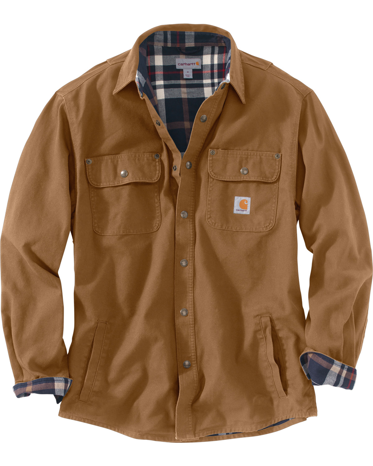 Carhartt Men's Weathered Canvas Shirt Jacket | Boot Barn