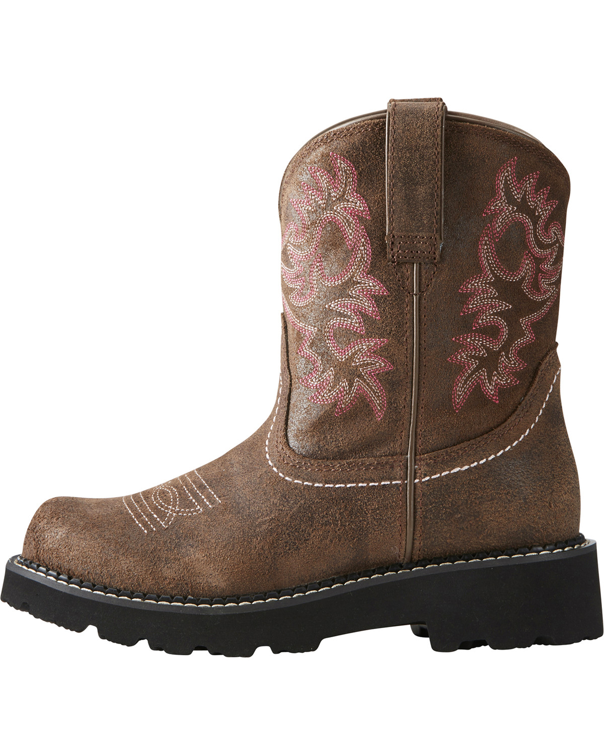 Ariat Fatbaby Women's Pink Stitching Cowgirl Boots Round Toe Boot Barn