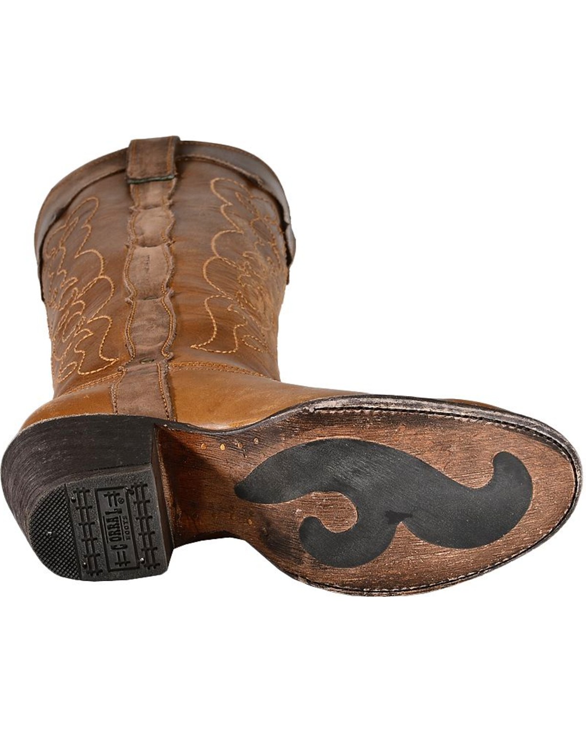 round toe western boot womens
