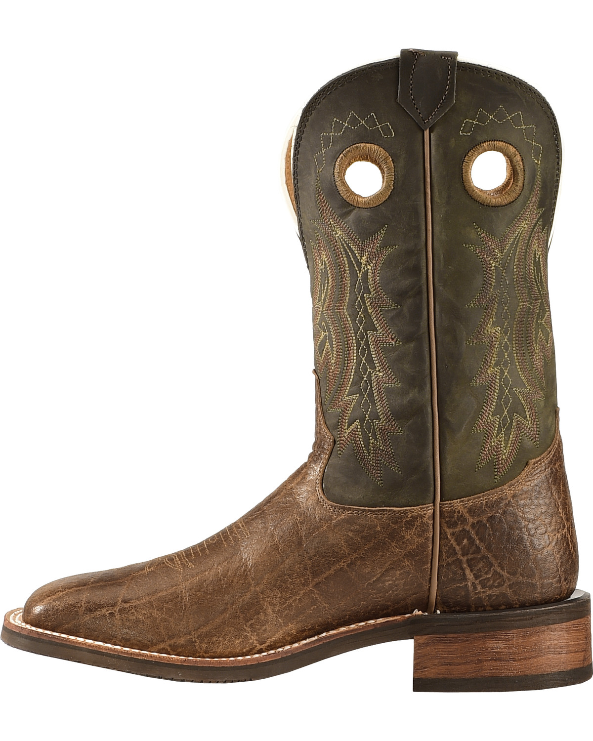 Tony Lama Men's Americana Elephant Grain Print Cowboy Boots Square