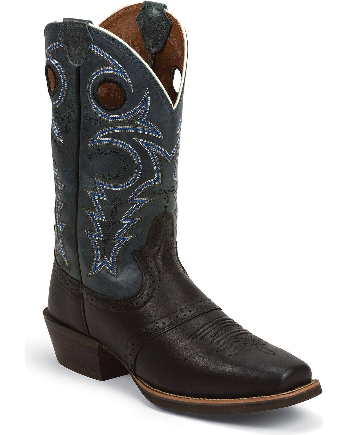 Justin Men's Silver Collection Square Toe Western Boots Boot Barn