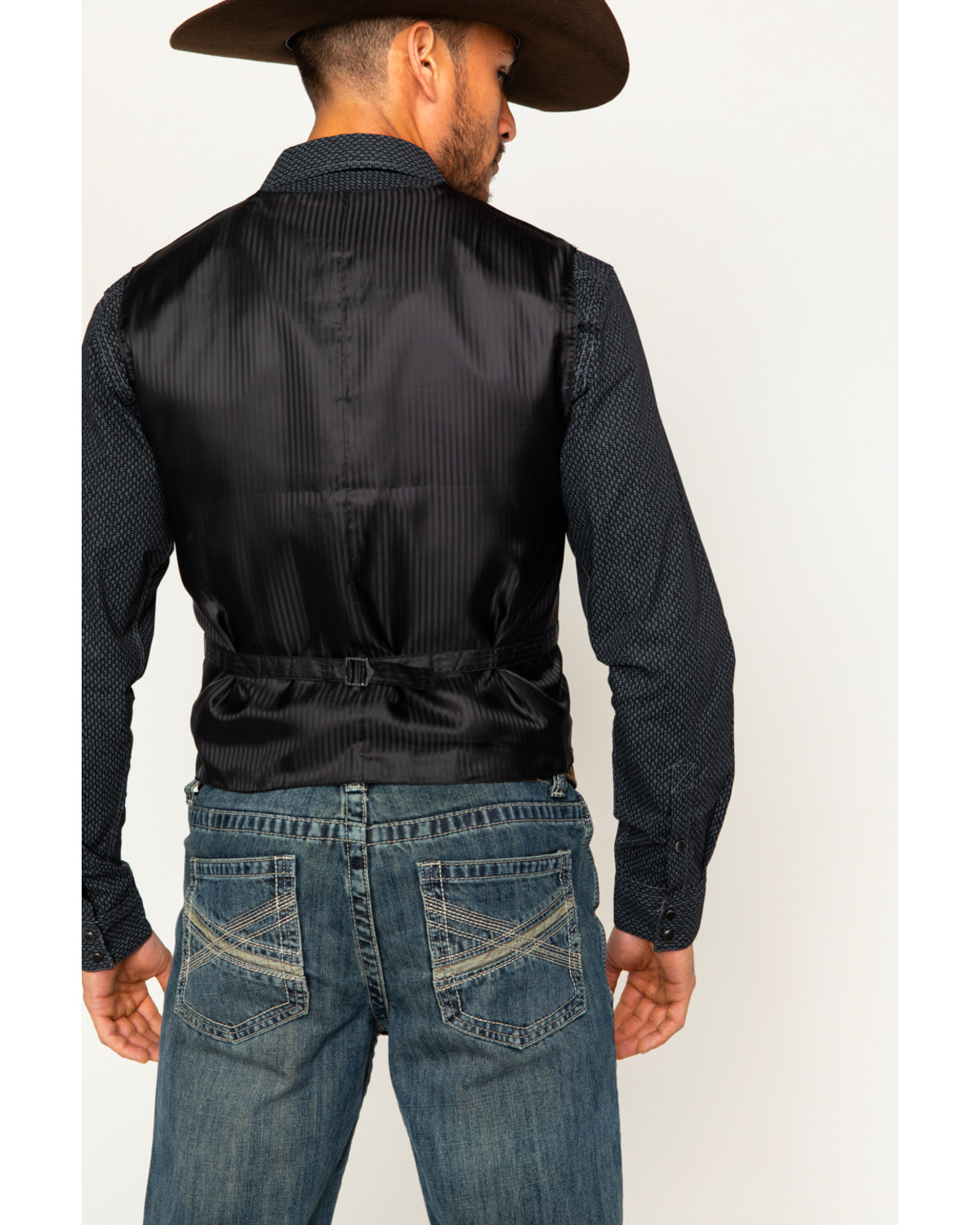 Cody James Men's Black Paisley Print Western Vest Boot Barn