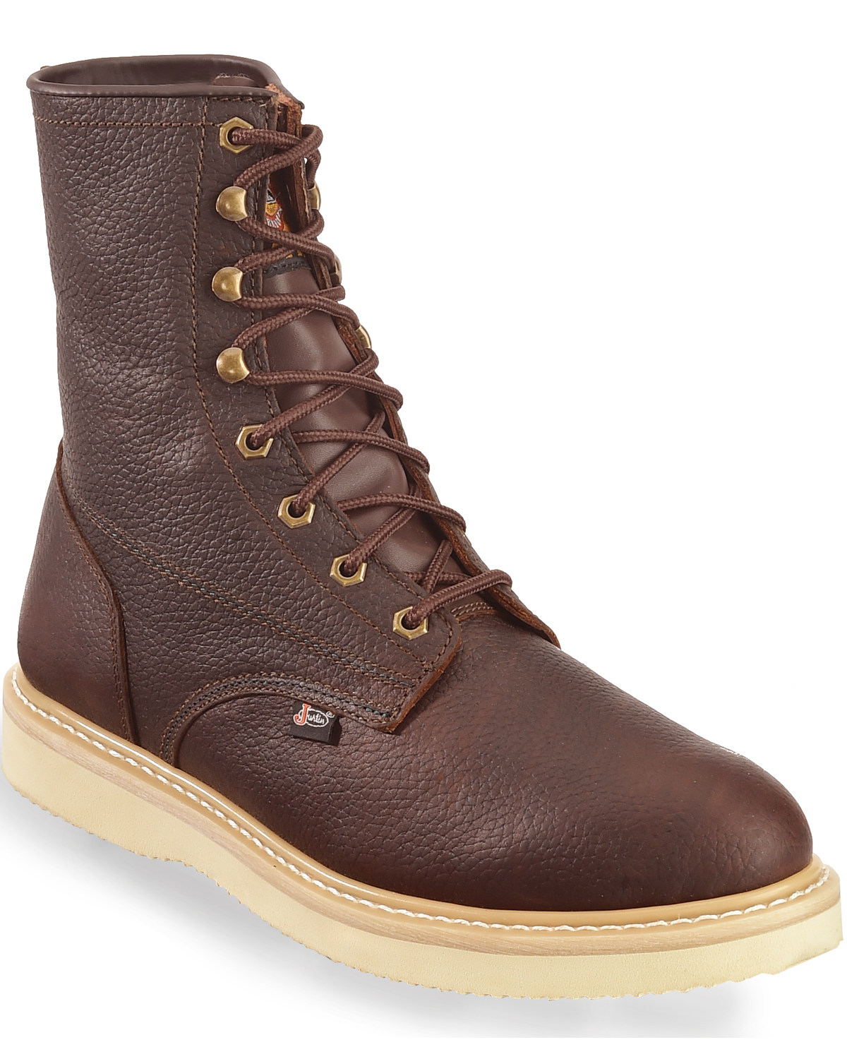 justin 8 lace up boots