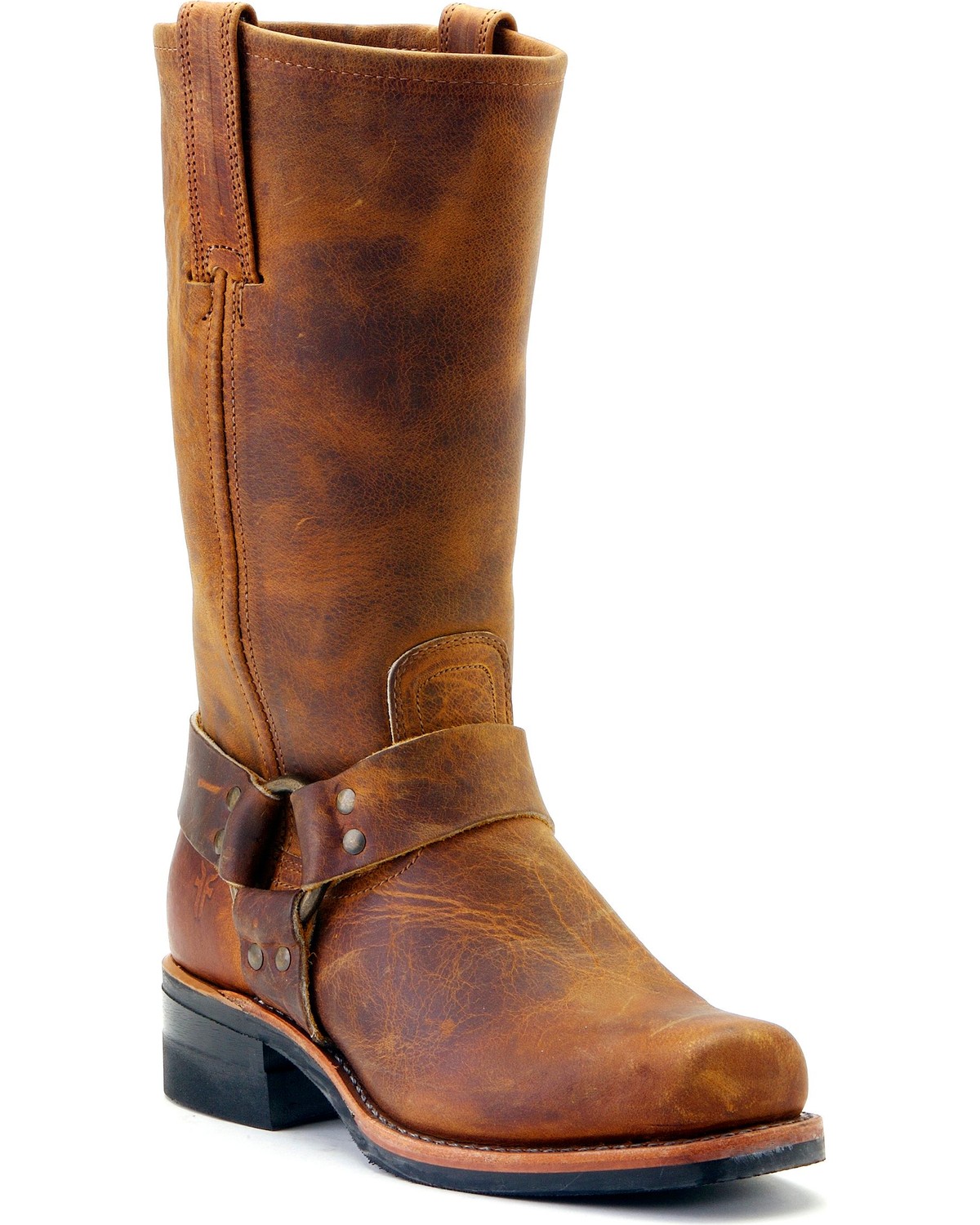 biker boots tan