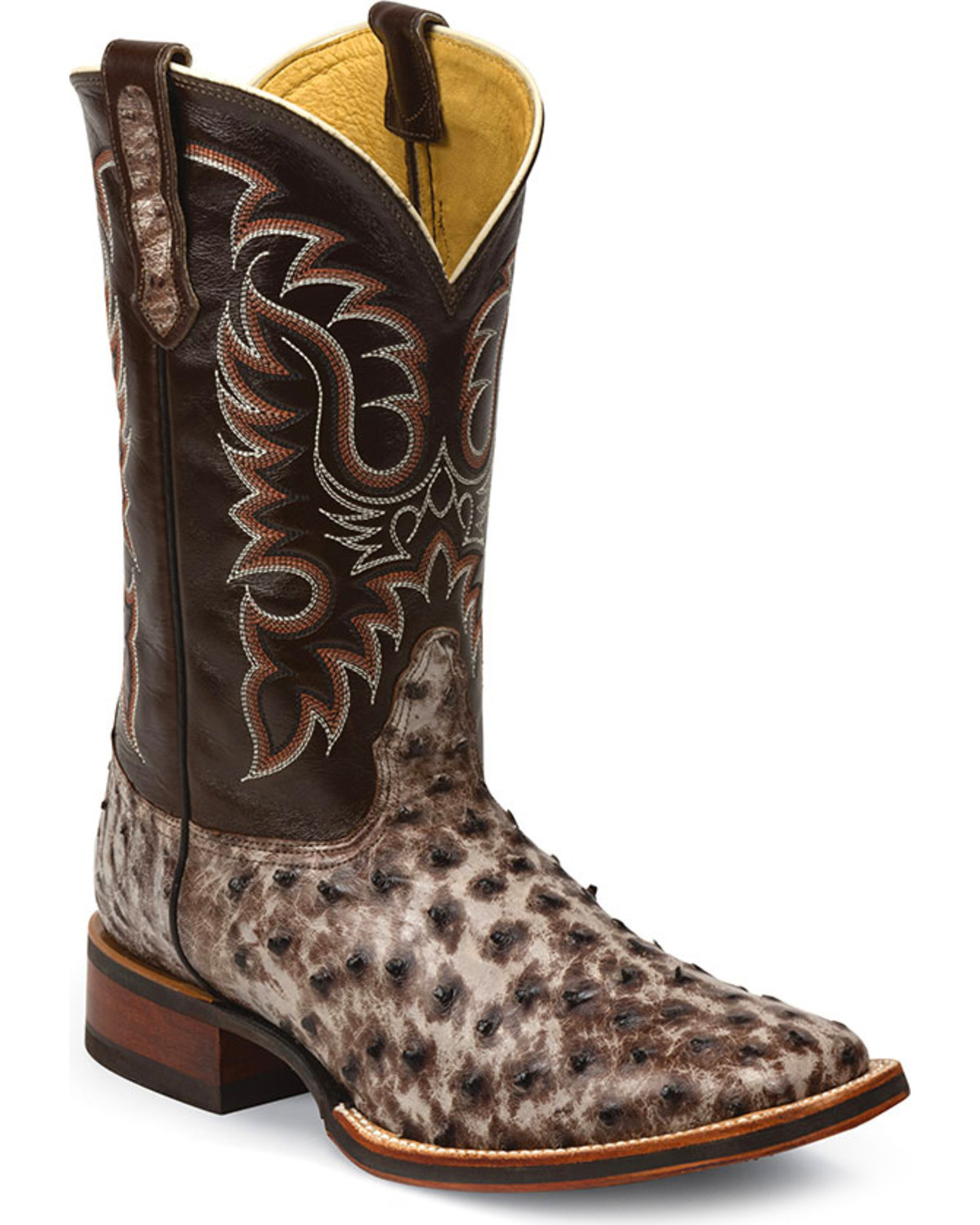 Nocona Men's Kango Tobac Tumbled Exotic Boots Boot Barn