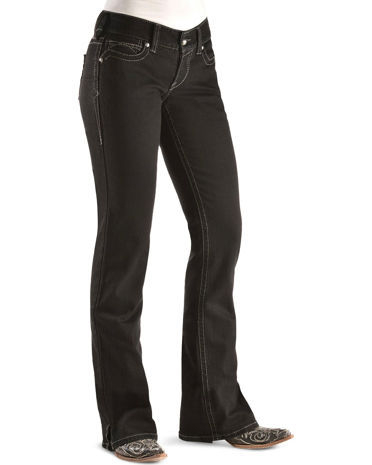 black boot cut pants