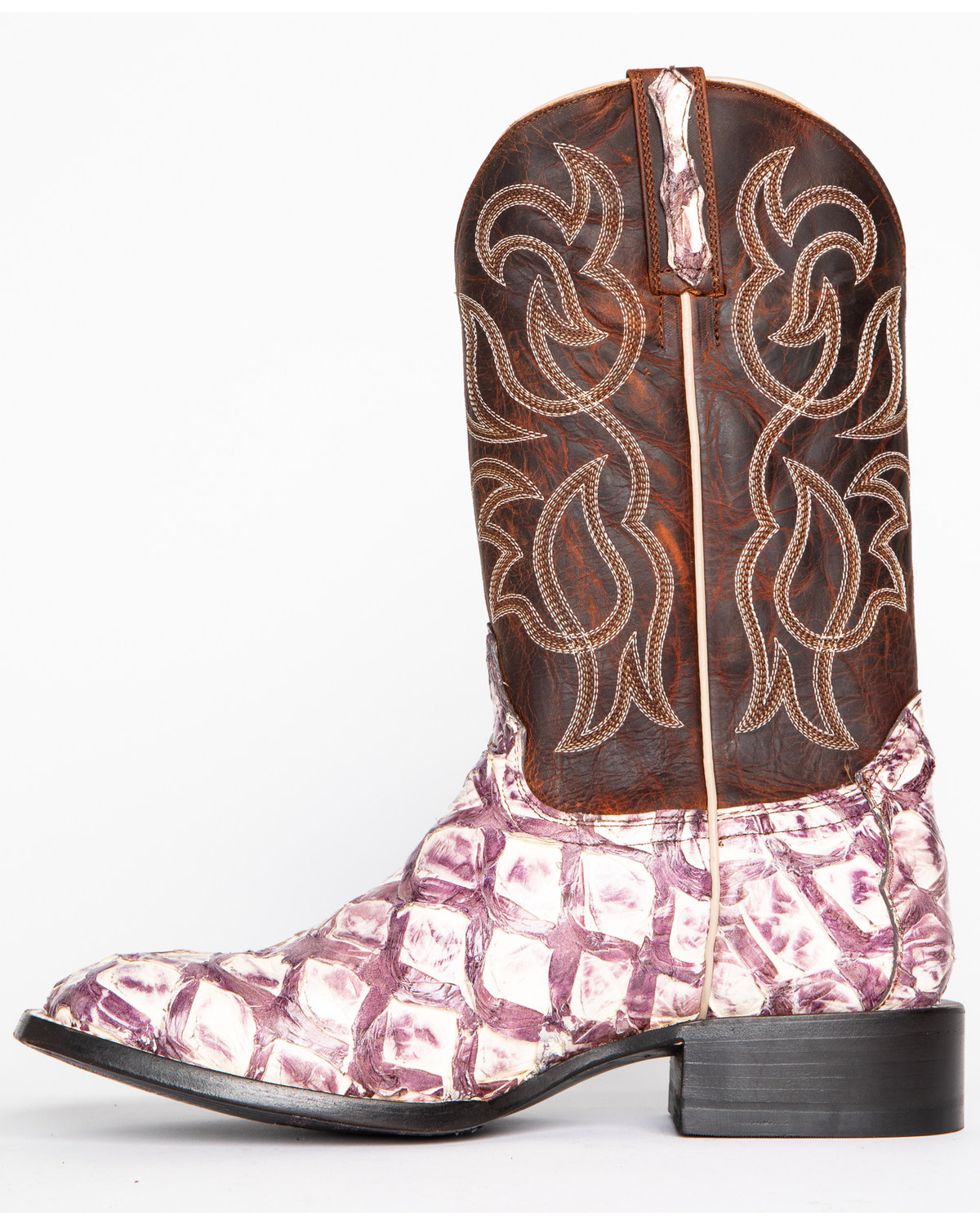 men's black pirarucu boots