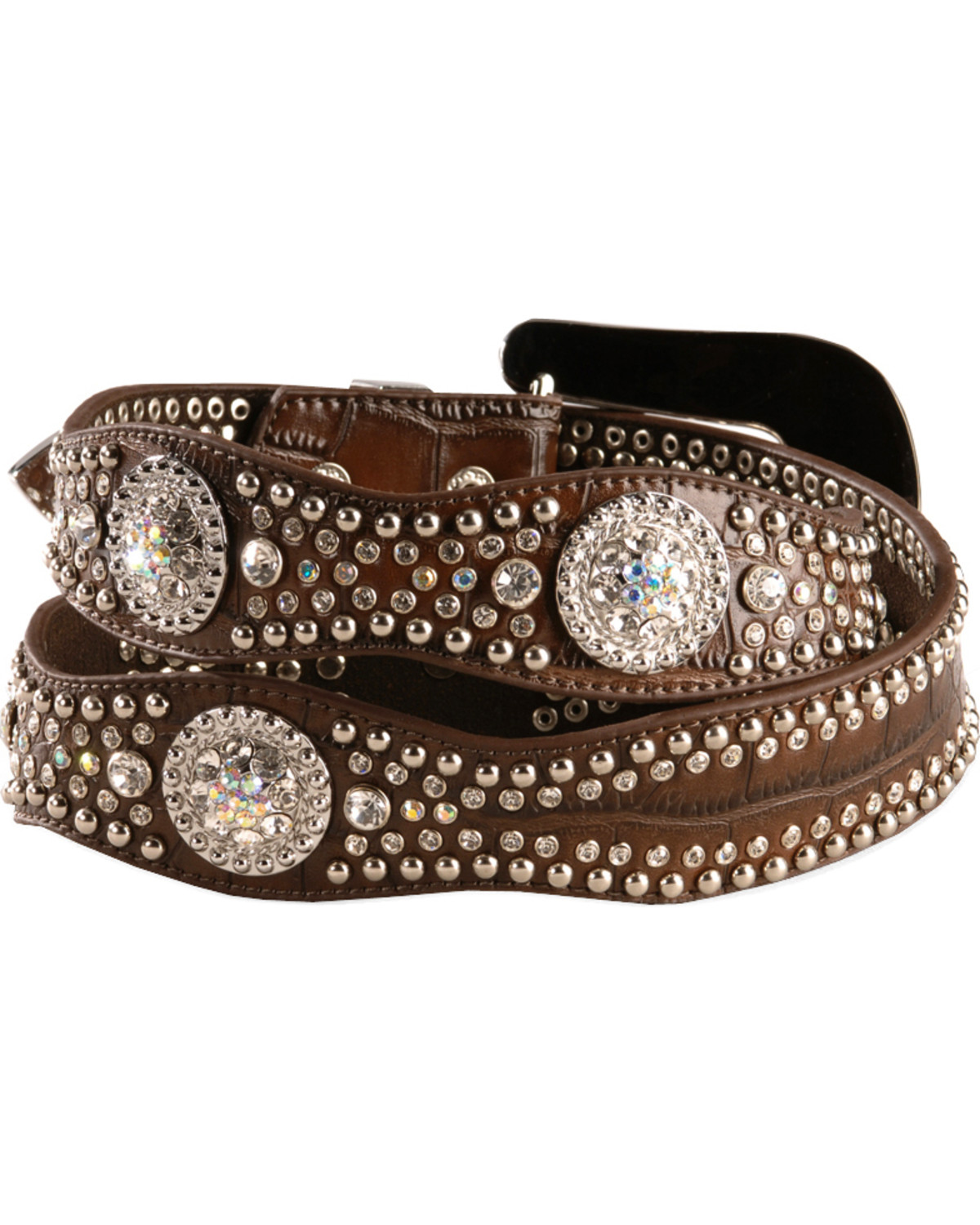 Nocona Women's Studded Rhinestone Concho Belt Boot Barn