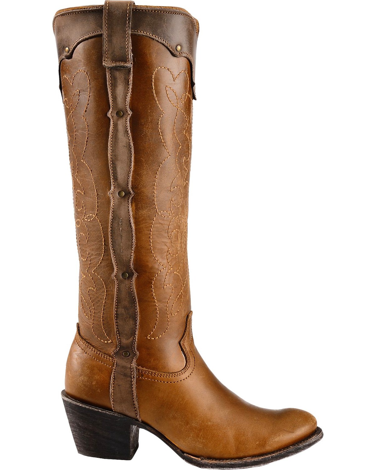 round toe western boot womens