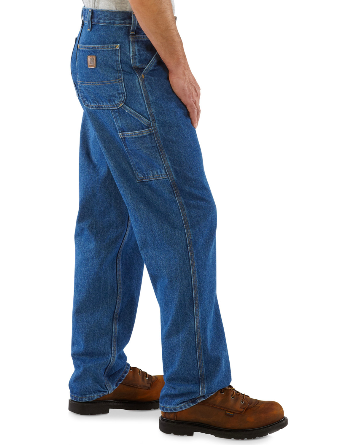 Carhartt Men's Signature Denim Work Dungarees Boot Barn