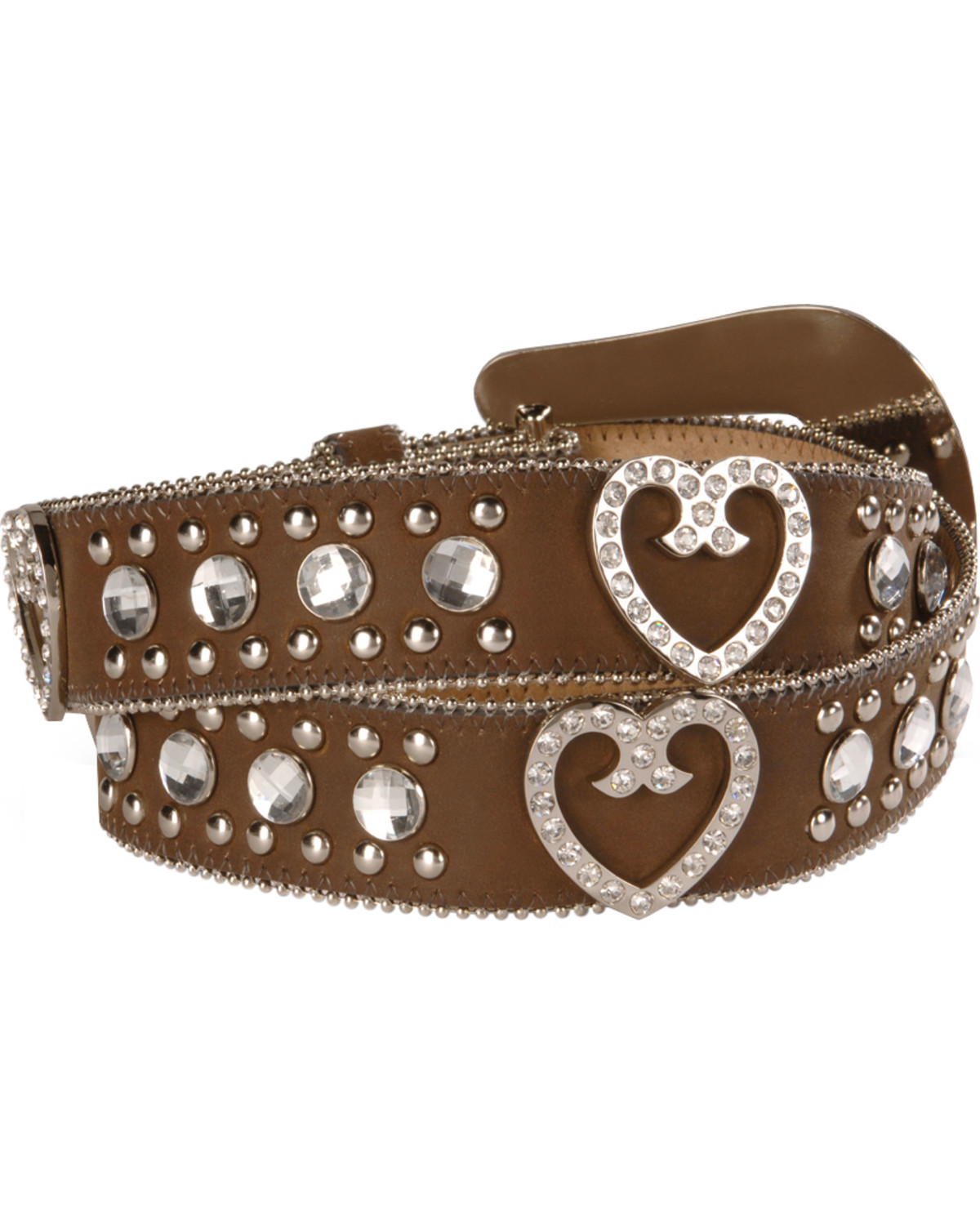 Nocona Women's Heart and Rhinestone Western Belt Boot Barn