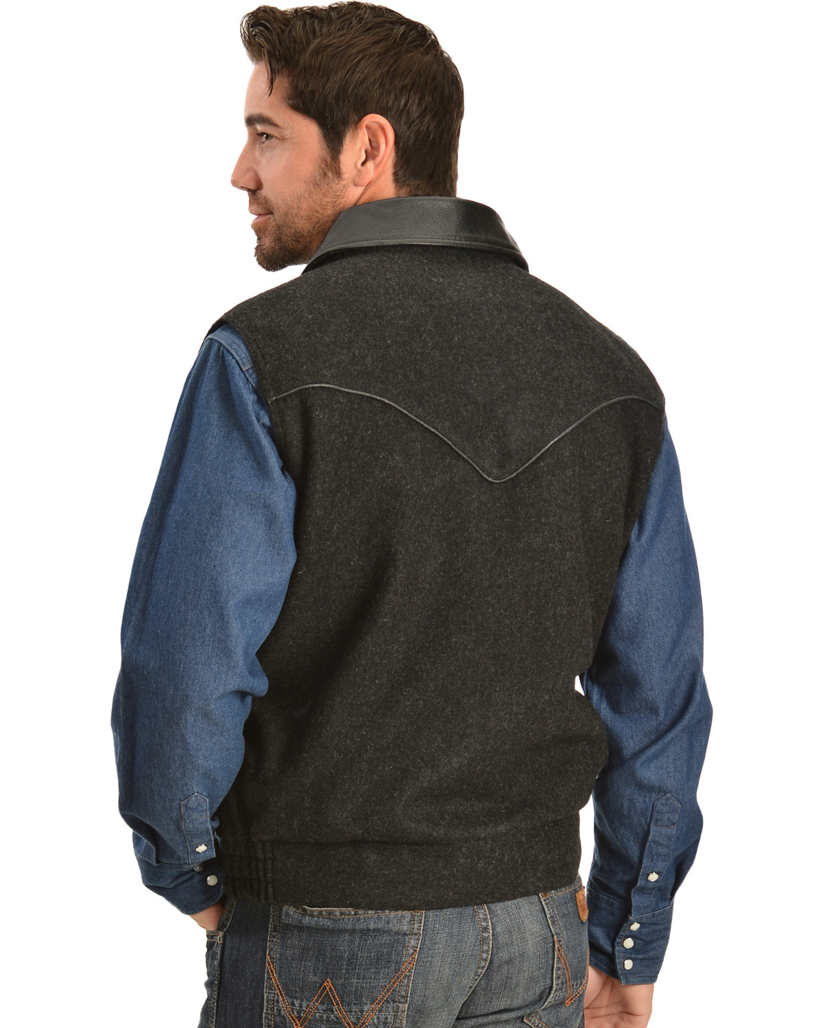 Powder River Outfitters Men's SnapFront Wool Vest Boot Barn