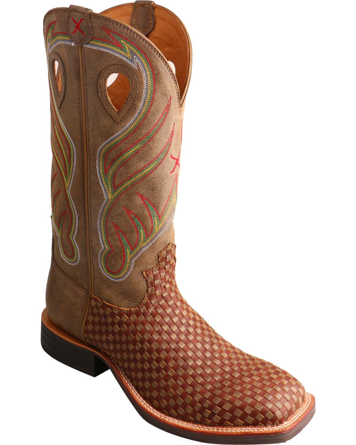 mens western square toe boots